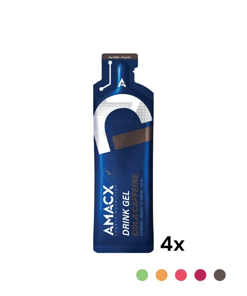 Packung von Amacx Drink Gel Cola Caffeine