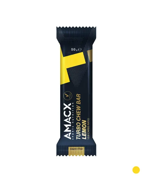 Packung von Amacx Turbo Chew Bar Lemon