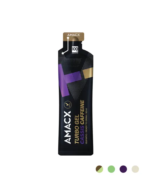 Packung von Amacx Turbo Gel Cassis Caffeine