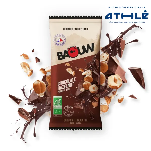 Packung von Baouw Energy Bar Chocolate