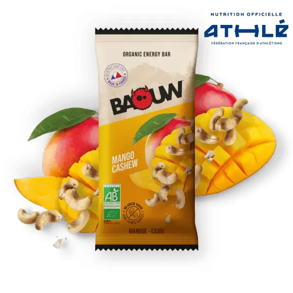 Packung von Baouw Energy Bar Mango