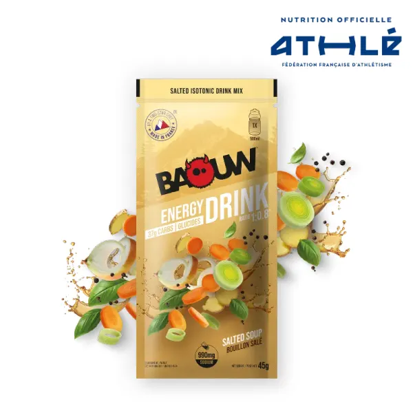 Packung von Baouw Energy Drink Salted Soup