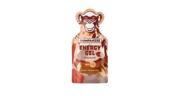 Packung von Chimpanzee BIO Energy Gel Chocolate