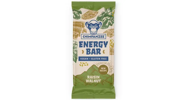Packung von Chimpanzee Energy Bar Raisin Walnut
