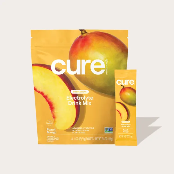 Packung von Cure Hydration Peach Mango