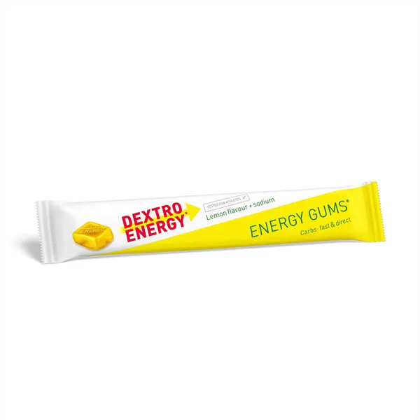 Packung von Dextro Energy Gums* Lemon + Sodium