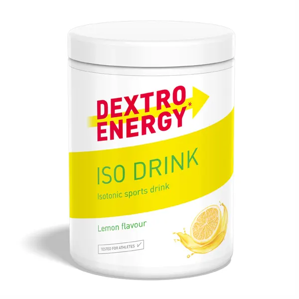 Packung von Dextro Energy Iso Drink Lemon