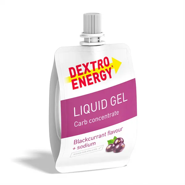 Packung von Dextro Energy Liquid Gel Sodium