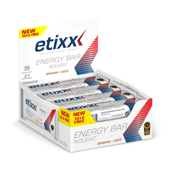 Packung von Etixx Energy Bar Nougat