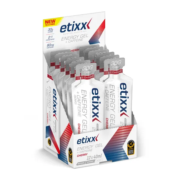 Packung von Etixx Energy Gel + Caffeine