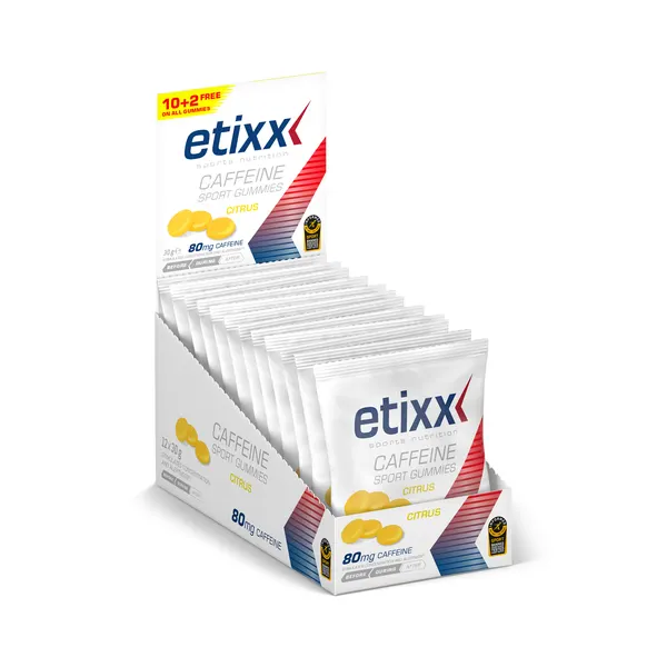 Packung von Etixx Sport Gummies + Caffeine
