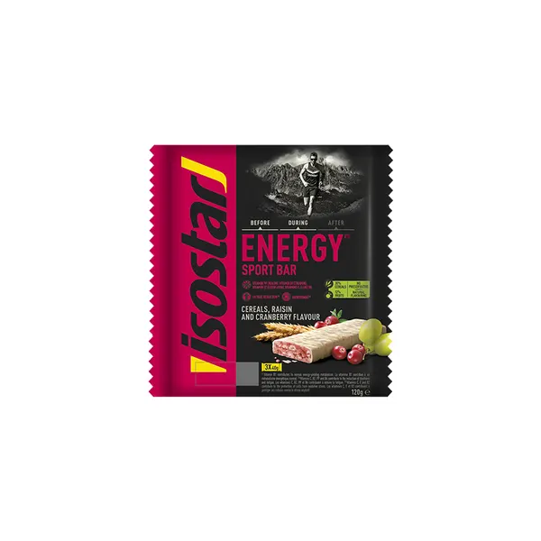 Packung von Isostar Energy Sport-Riegel