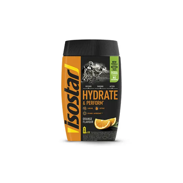 Packung von Isostar Hydrate & Perform Orange