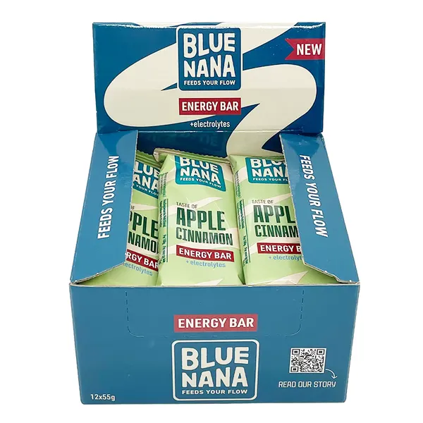 Packung von Maxim Blue Nana Energy Bars