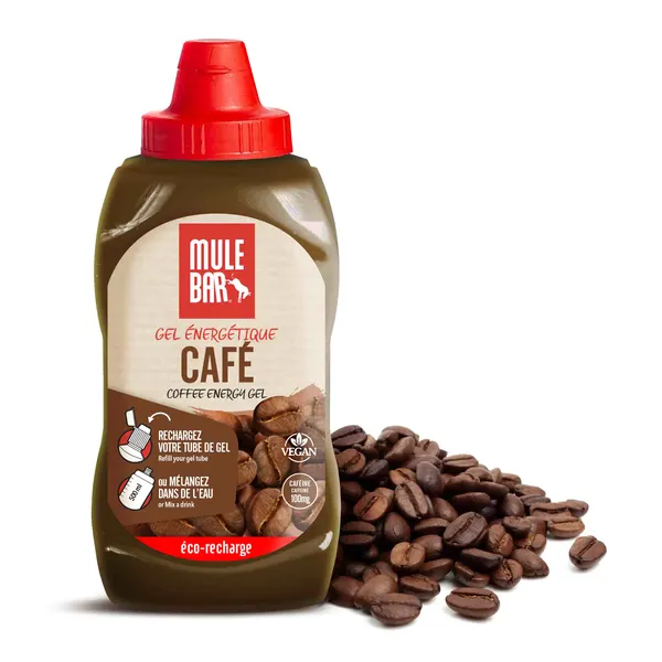 Packung von Mulebar Gel énergétique Café