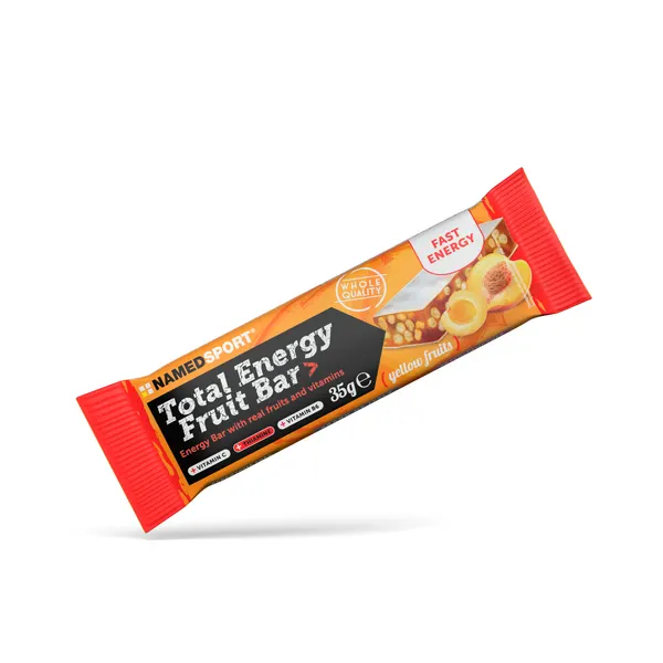 Packung von Named Sport TOTAL ENERGY FRUIT BAR Yellow Fruits