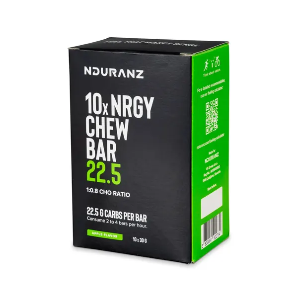 Packung von Nduranz Nrgy Chew Bar 22.5