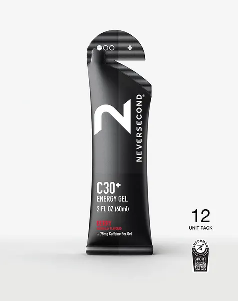 Packung von Neversecond C30+ Caffeine Gel