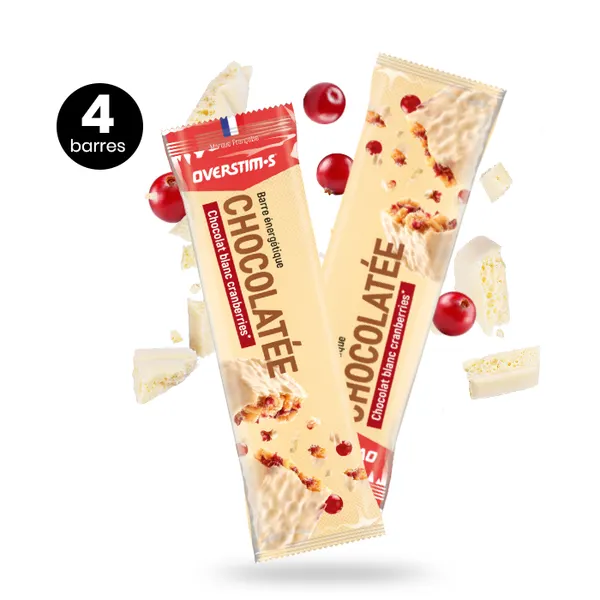Packung von Overstims Barre chocolat blanc