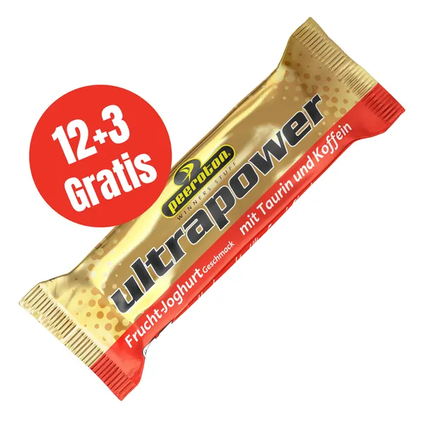 Packung von Peeroton Ultra Power Koffein Energy Riegel