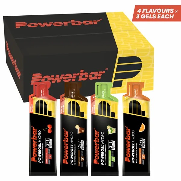 Packung von PowerBar PowerGel Hydro