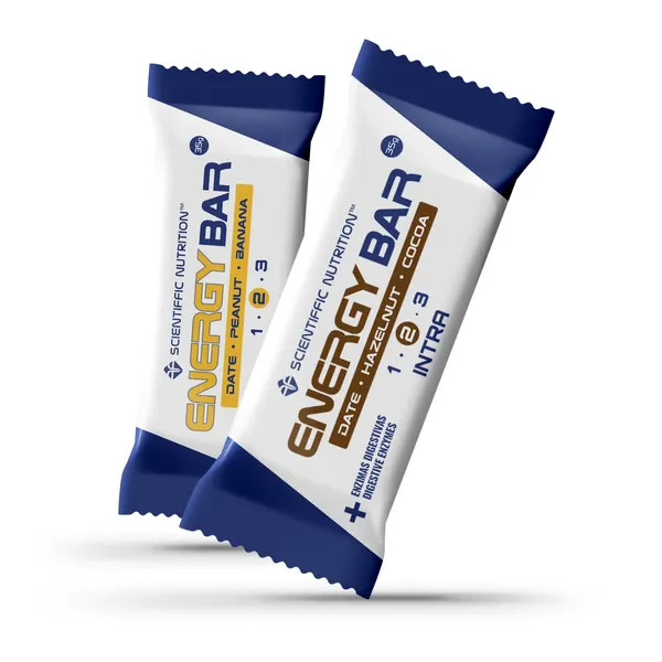 Packung von Scientiffic Nutrition Energy Bar
