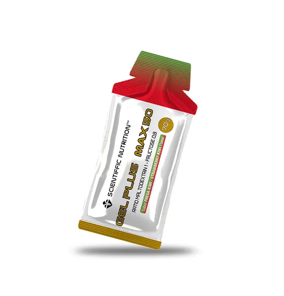 Packung von Scientiffic Nutrition Gel Plus Max 50