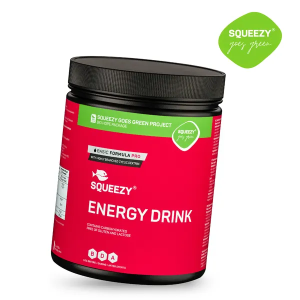 Packung von Squeezy Energy Drink