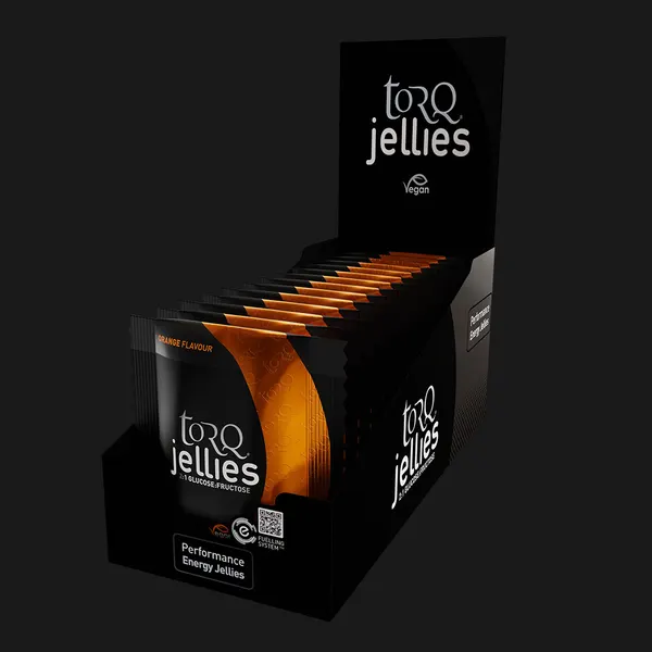 Packung von Torq Orange Energy Jelly Chews